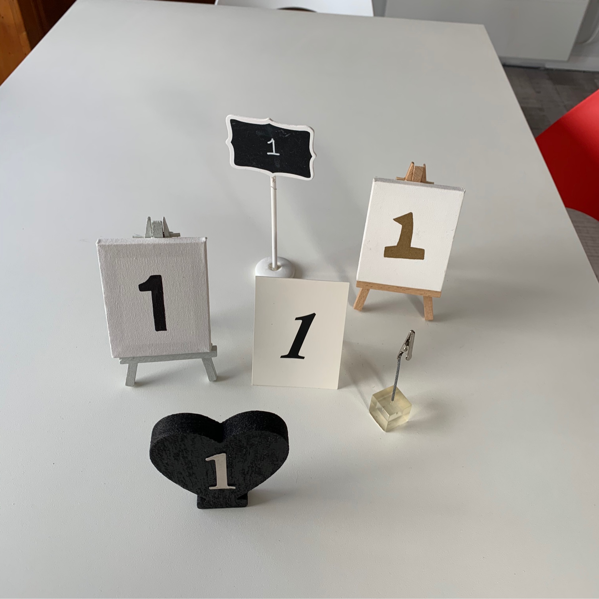 Table Numbers